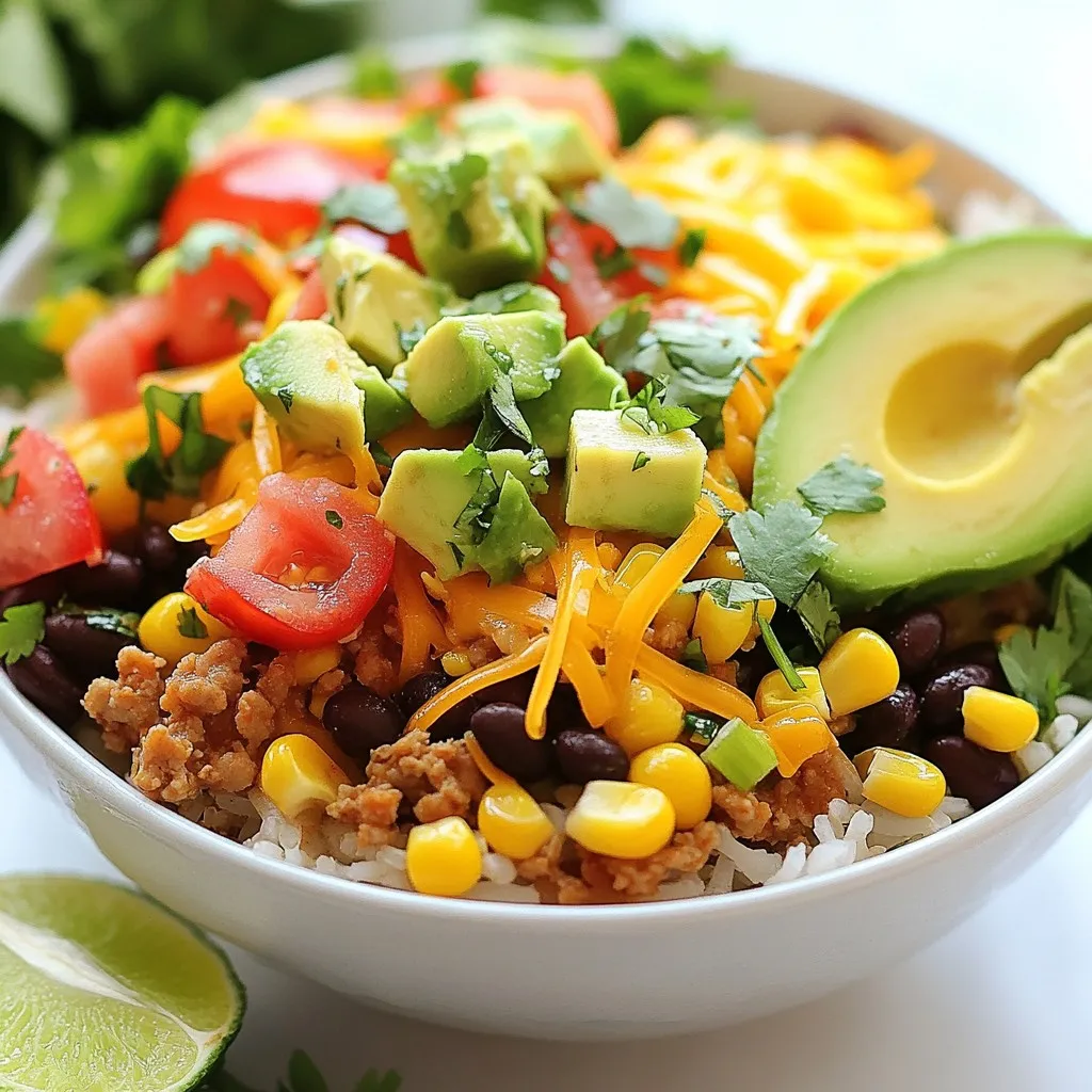 Easy Taco Rice Bowl Flavorful and Quick Meal Recipe