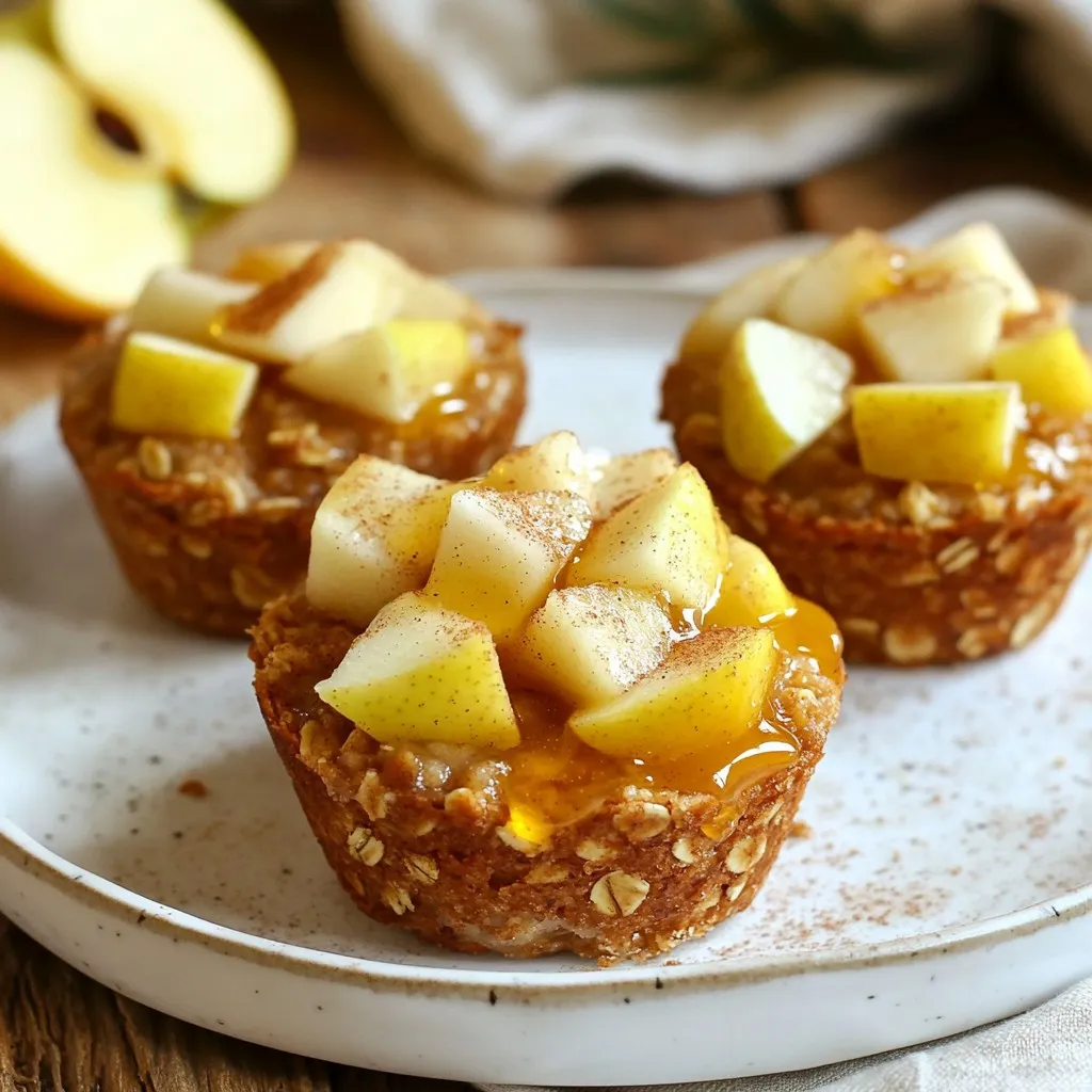 Cinnamon Apple Baked Oatmeal Cups Tasty and Simple Treat