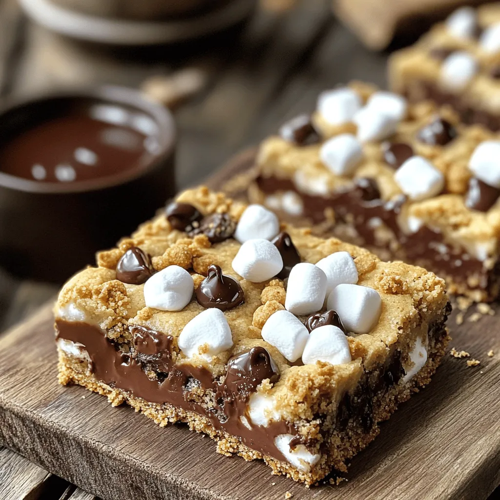 S&#8217;mores Cookie Bars Irresistible Sweet Treat Delight