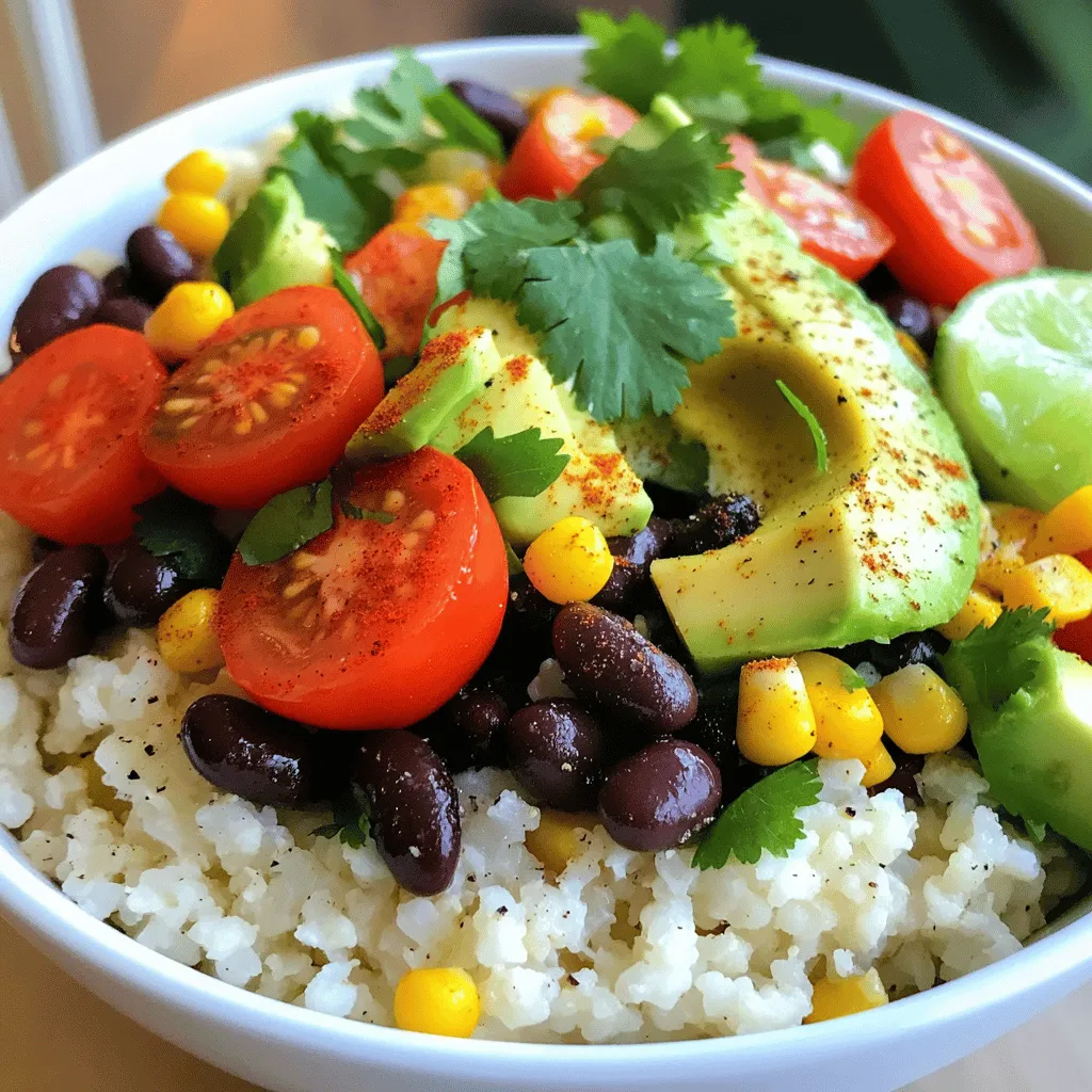 Cauliflower Rice Bowl Flavorful and Healthy Meal Option