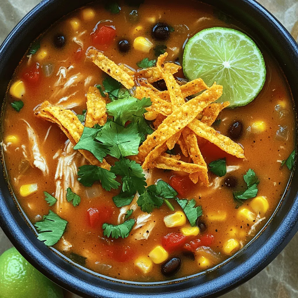 Slow Cooker Chicken Tortilla Soup Comforting Delight