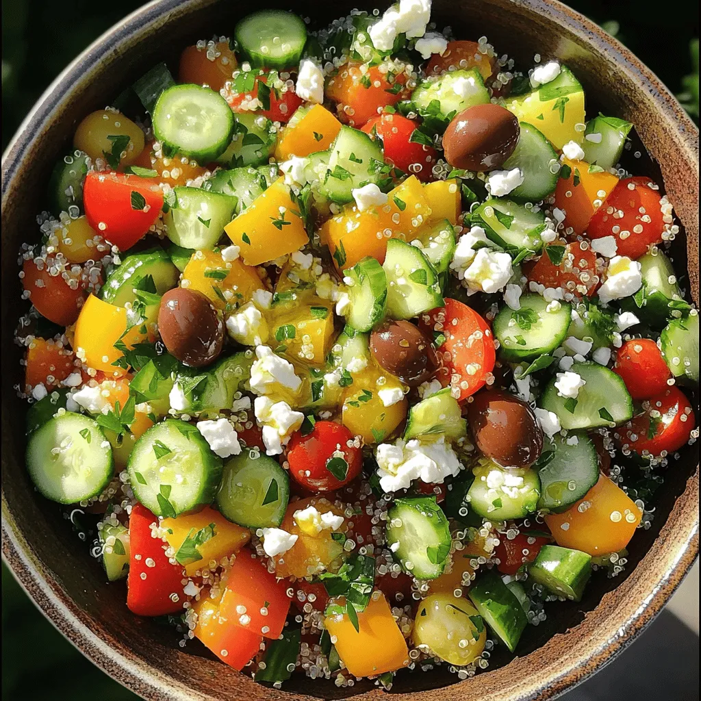 Mediterranean Quinoa Salad Fresh and Healthy Delight