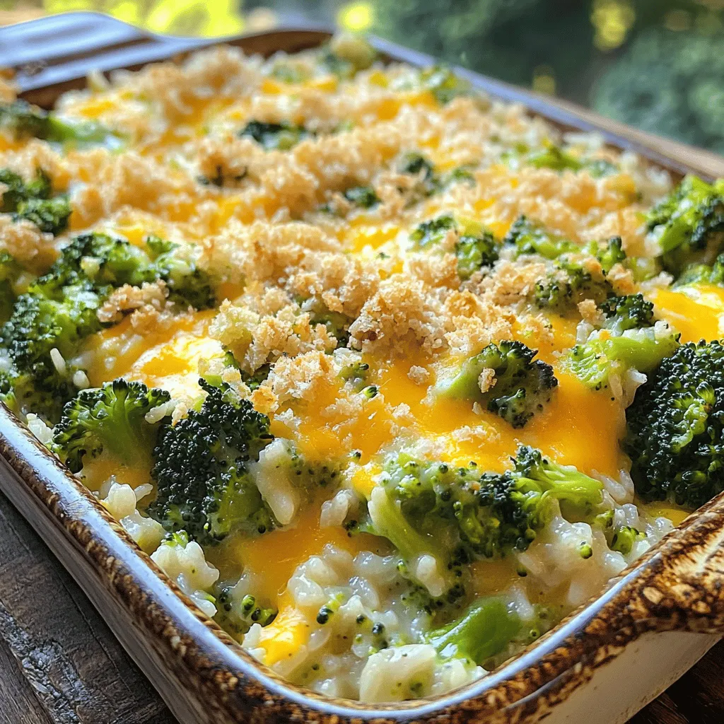 Cheesy Broccoli Rice Casserole Hearty and Easy Meal