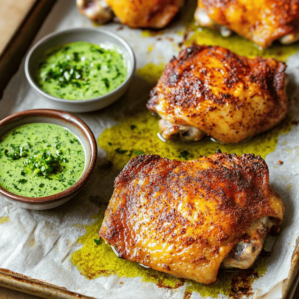 Savory Peruvian Chicken with Green Sauce Recipe