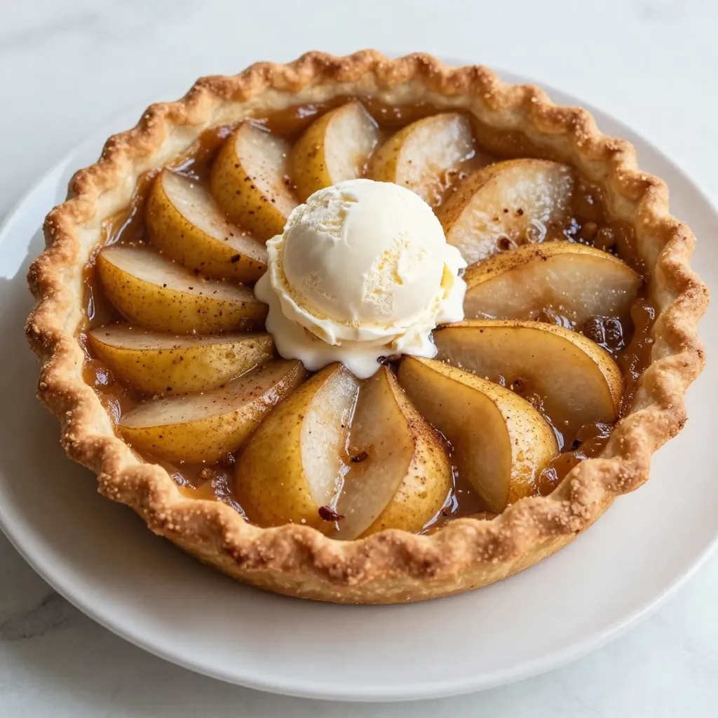 Chai Spiced Pear Pie Deliciously Warm Dessert Delight