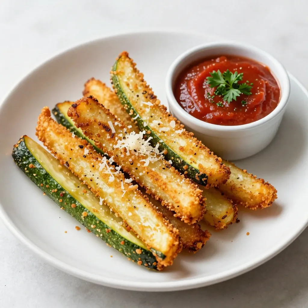 Air Fryer Parmesan Zucchini Fries Crispy Delight