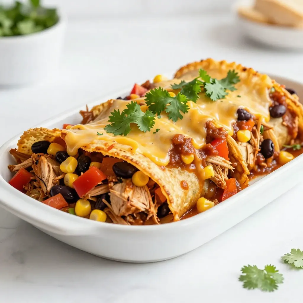 Ultimate Chicken Enchiladas Flavorful Dinner Recipe