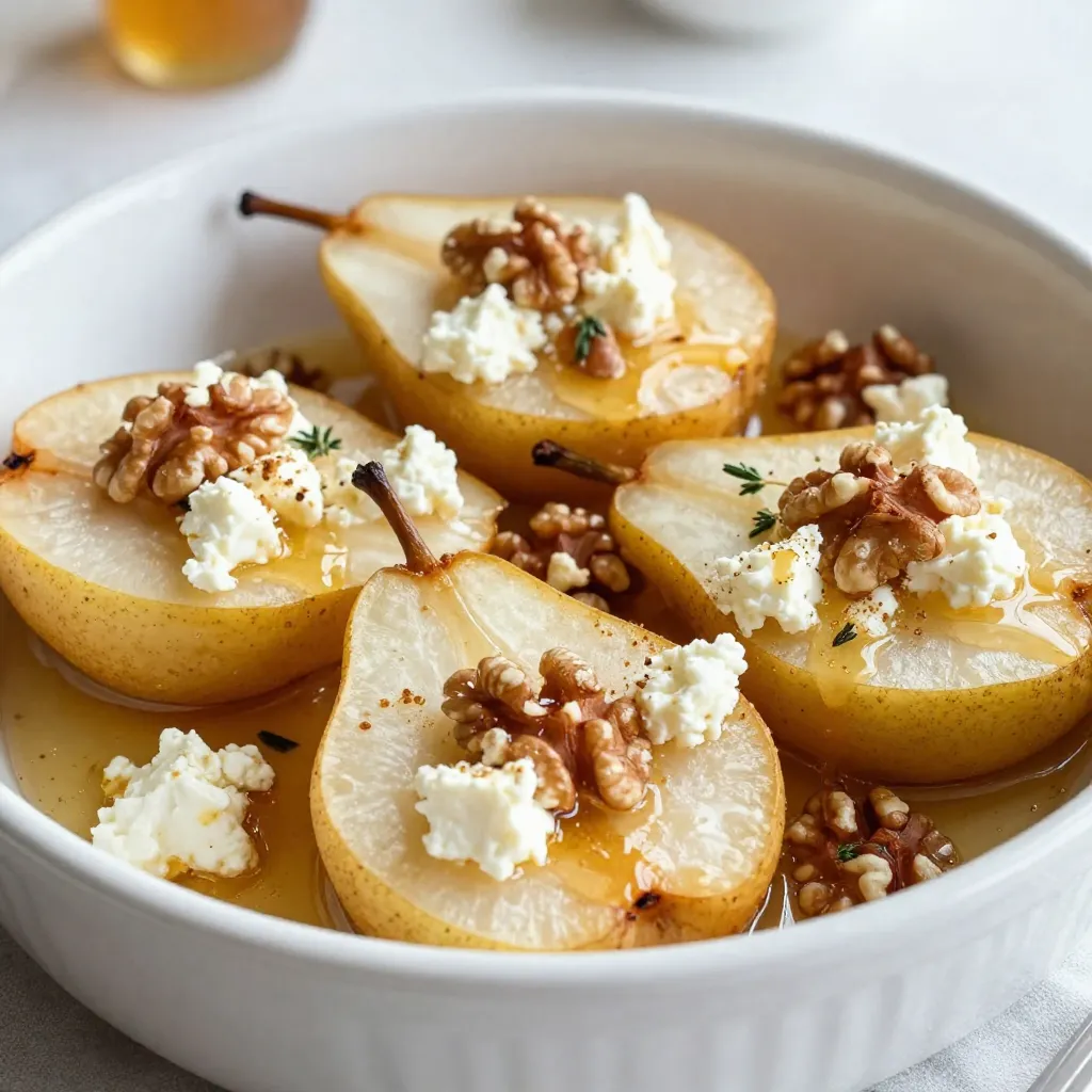 Honey Feta Baked Pears Delightful Dessert Recipe