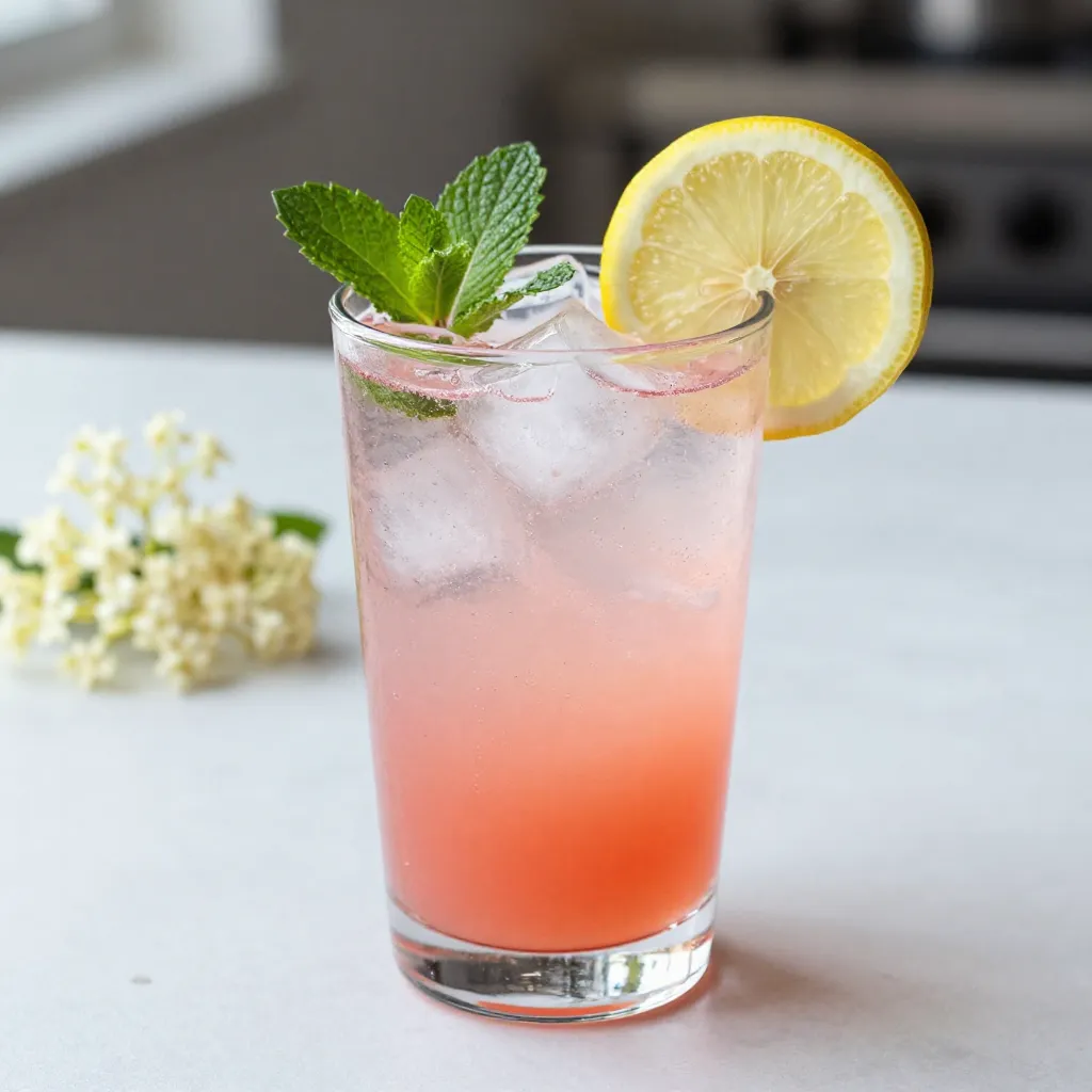 Elderflower Winter Gin Cocktail Refreshing Delight