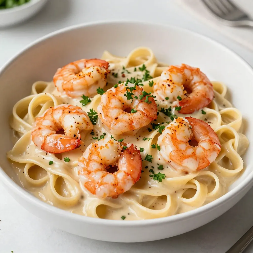 Creamy Cajun Shrimp Alfredo Tasty Dinner Delight