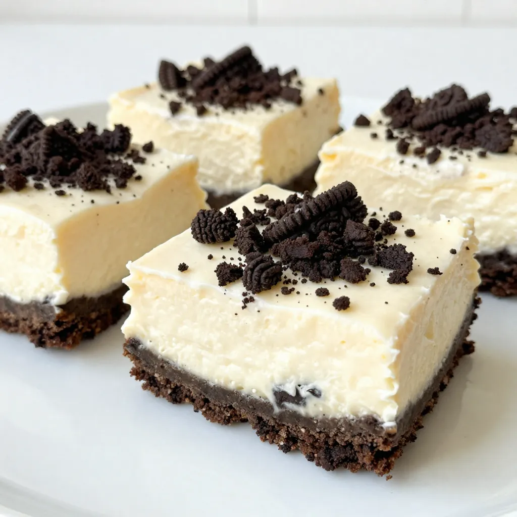 No-Bake Oreo Cheesecake Bars Simple and Delicious Treat
