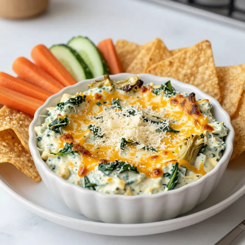 Cheesy Spinach Artichoke Dip Flavorful Delight Recipe