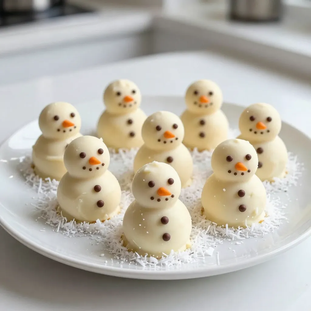 Mini Snowman Truffles Festive and Fun Treats