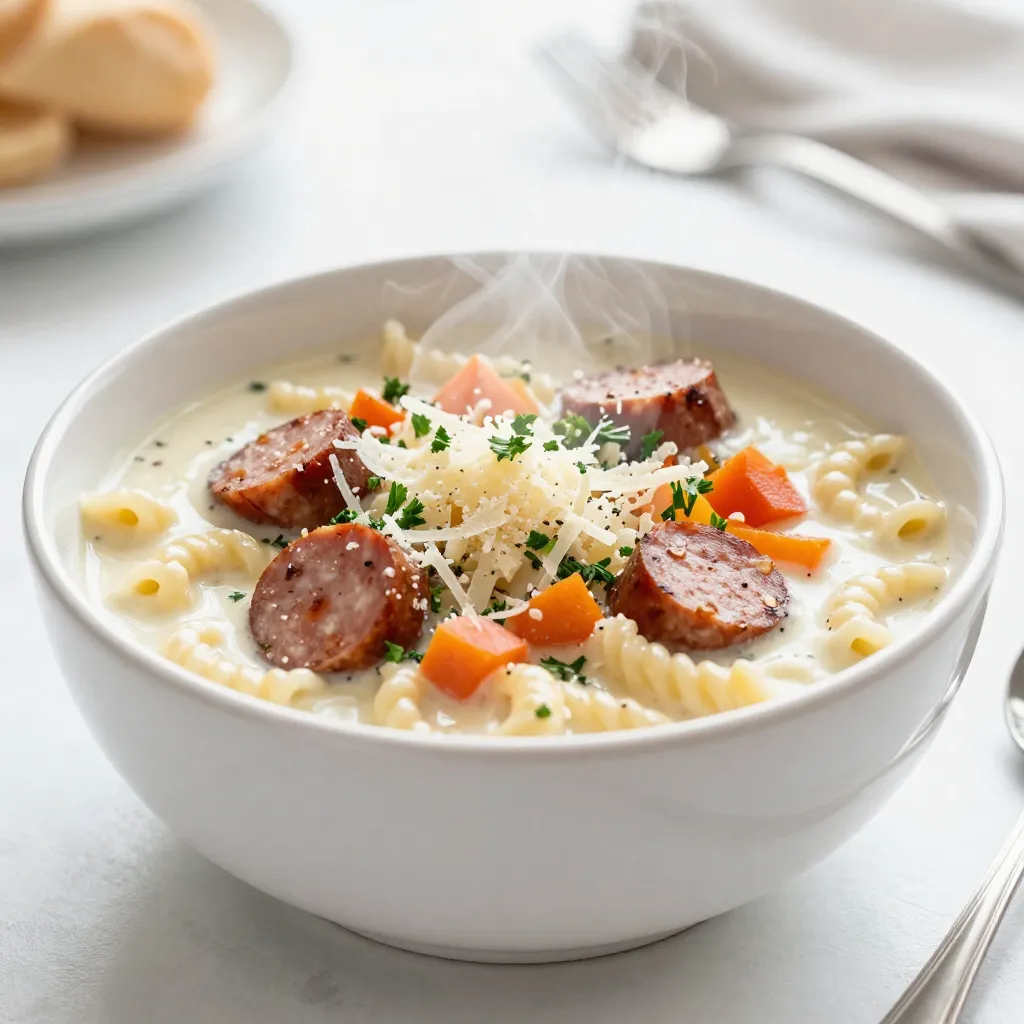 Parmesan Sausage Ditalini Soup Savory and Hearty Meal