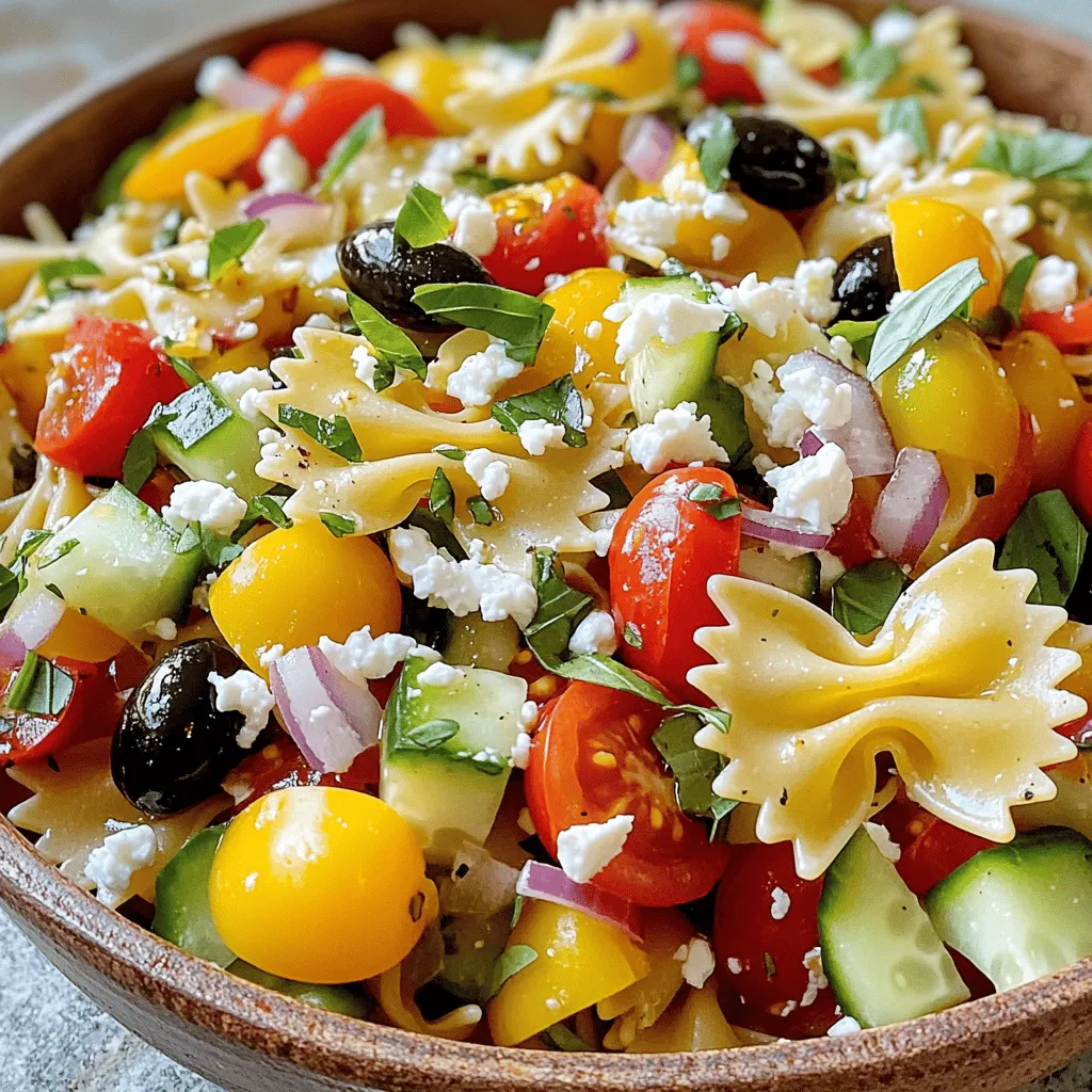 Bow Tie Pasta Salad Fresh and Flavorful Delight