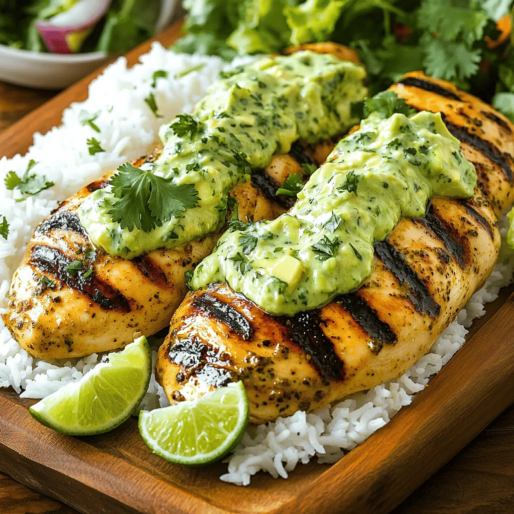 Peruvian Chicken with Creamy Green Sauce Delight