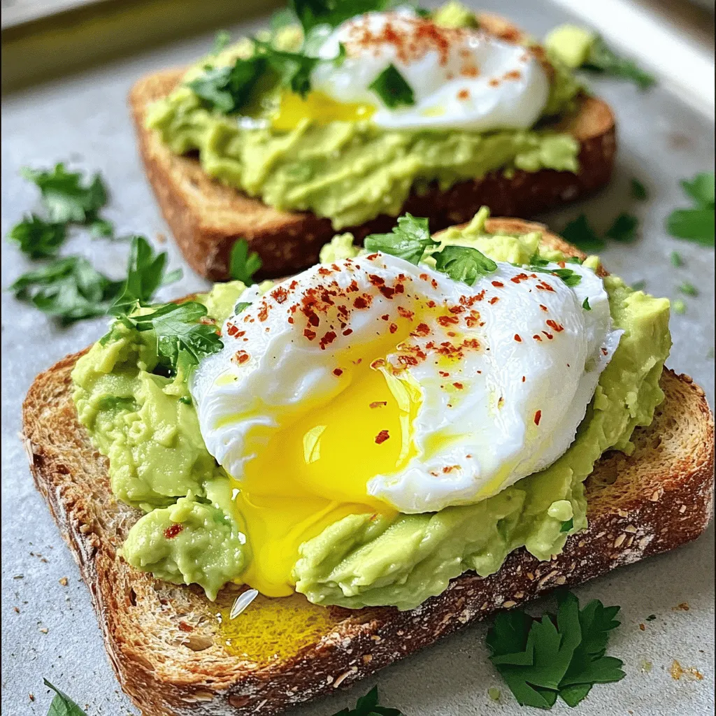 Avocado Toast with Poached Egg Simple and Tasty Meal