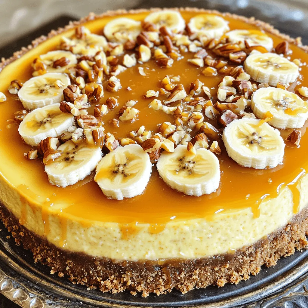 Banana Caramel Nut Cheesecake Delightful and Creamy
