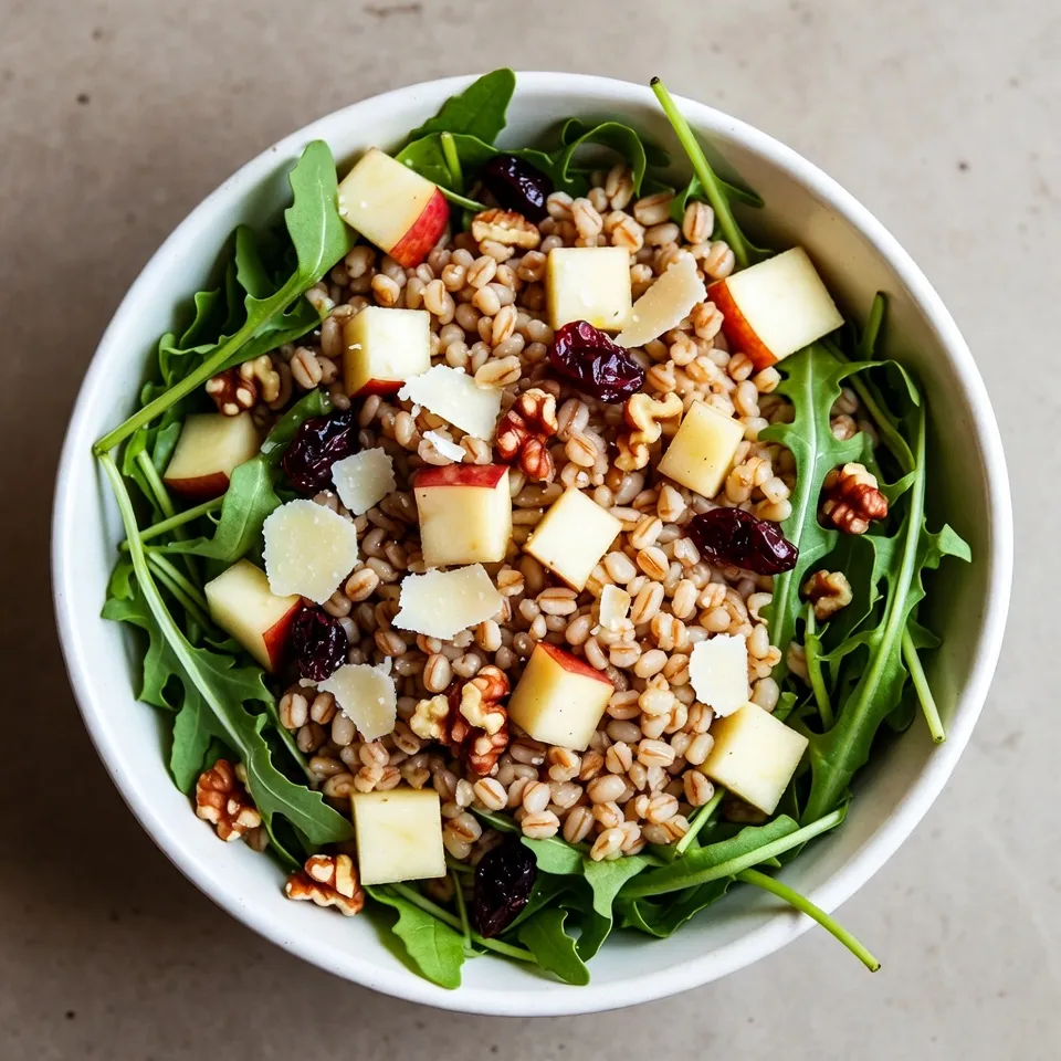 Apple Parmesan Farro Salad Fresh and Flavorful Dish