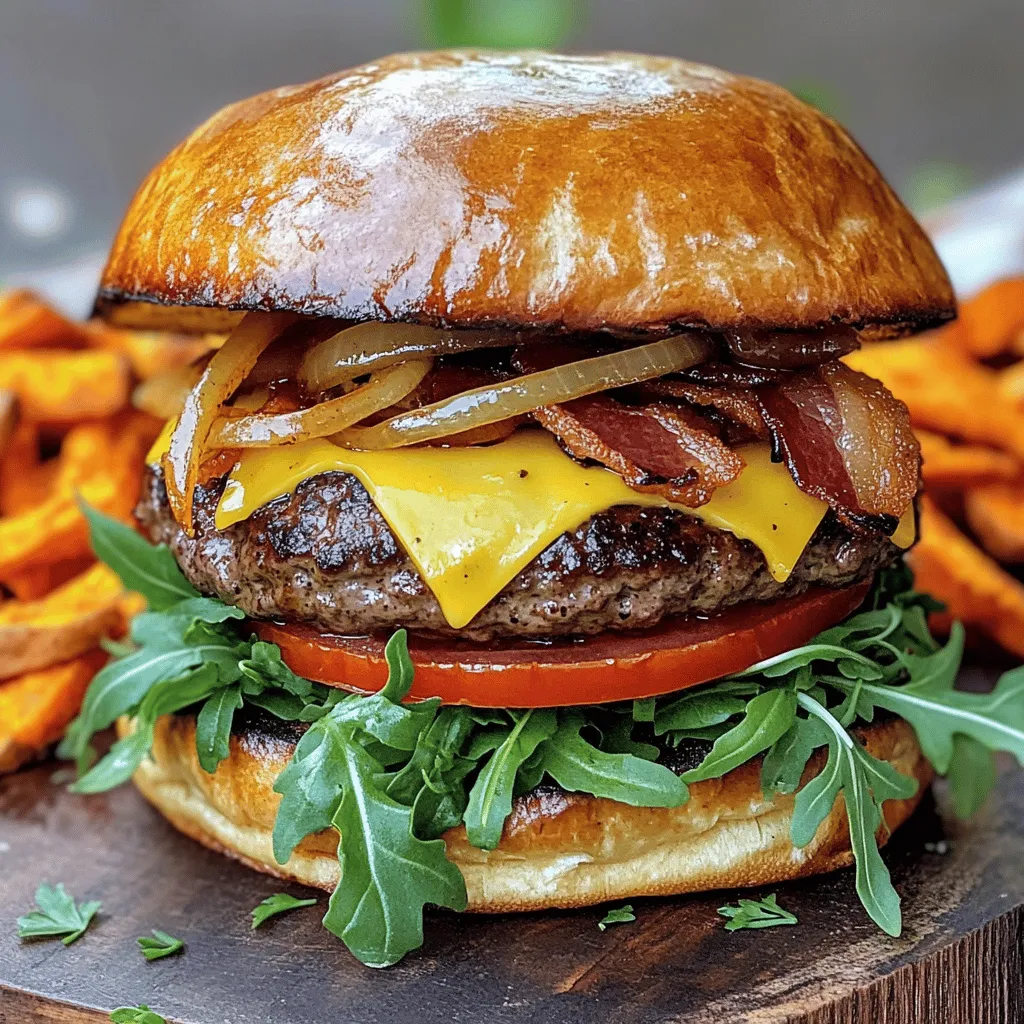 Delicious Irish Pub Burger Juicy and Flavorful Treat