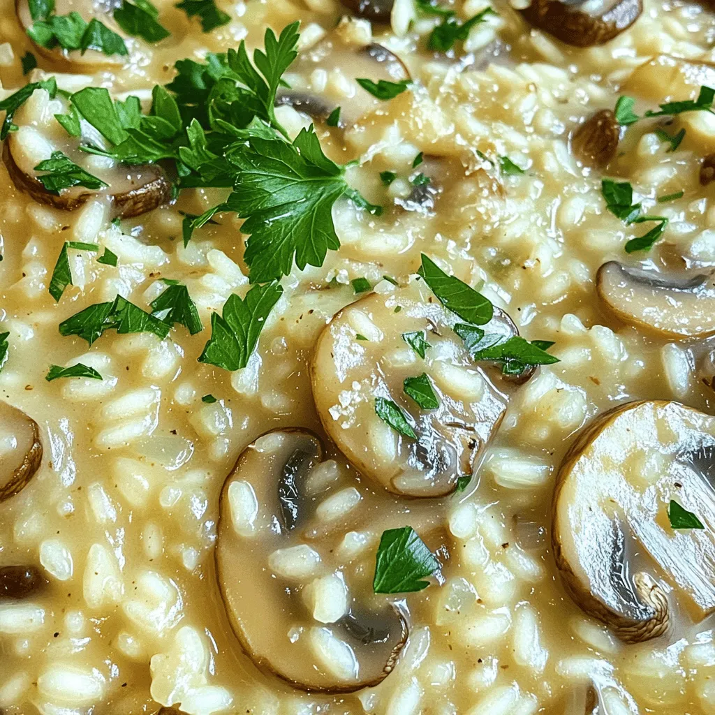 Creamy Mushroom Risotto Simple and Comforting Dish