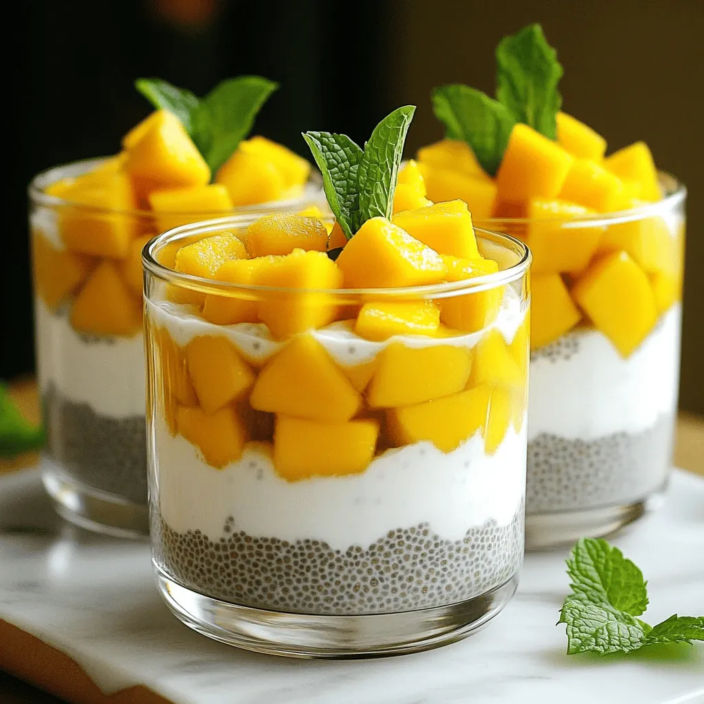Mango Coconut Chia Pudding Creamy Delight Recipe