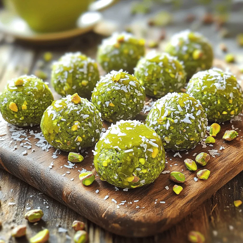 Matcha Pistachio Energy Bites Quick and Healthy Snack
