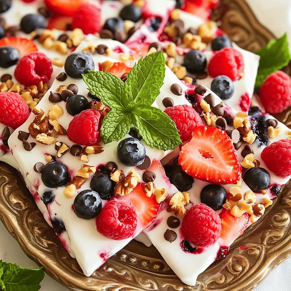 Frozen Yogurt Bark Easy and Delicious Snack Recipe