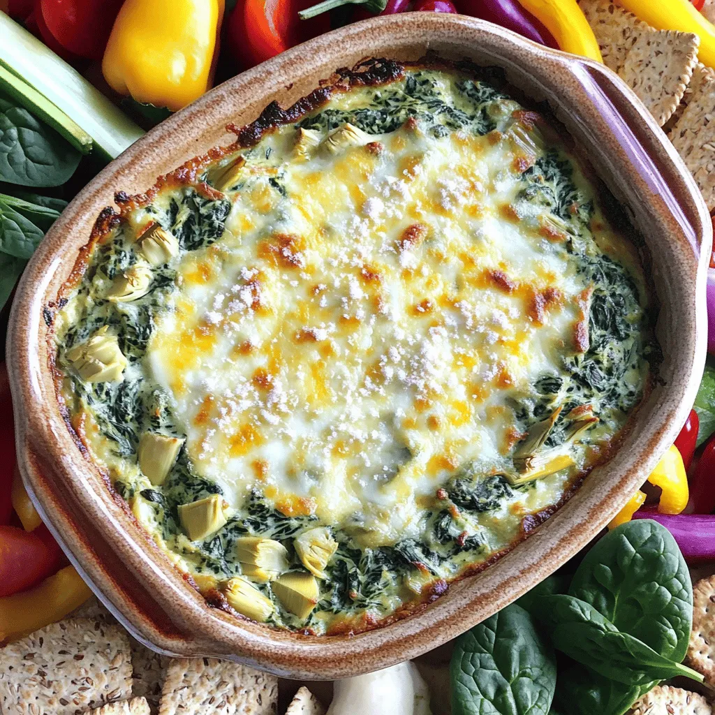 Healthy Spinach Artichoke Dip Flavorful and Guilt-Free