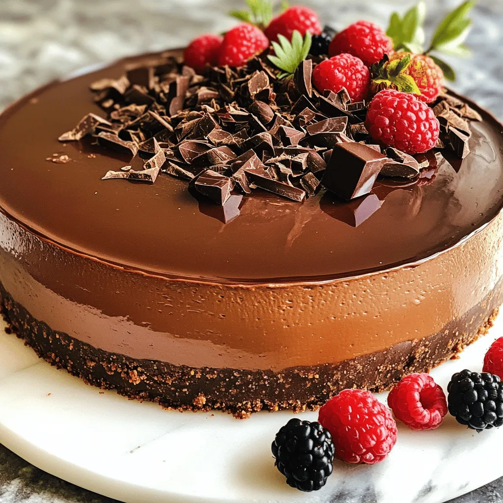 No-Bake Chocolate Cheesecake Easy Dessert Delight