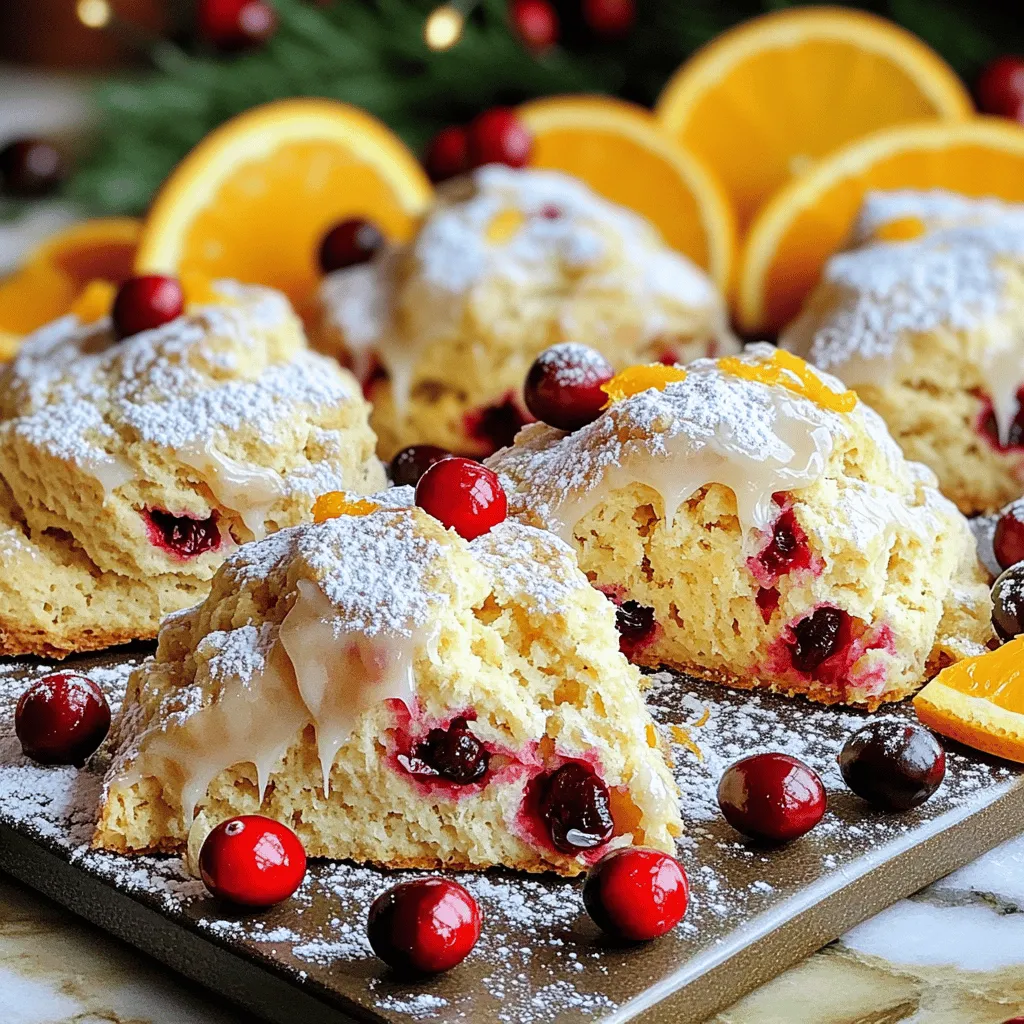 Cranberry Orange Scones Glaze Easy Recipe Delight