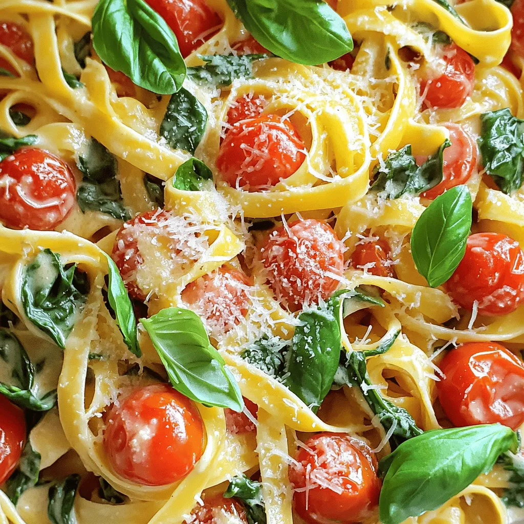 Creamy Tomato Spinach Pasta Quick and Tasty Meal