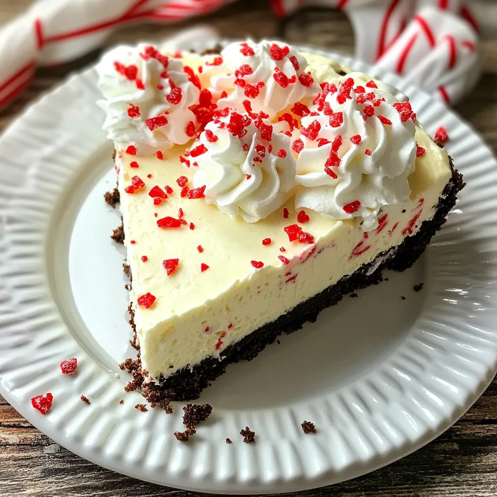 No-Bake Peppermint Cheesecake Creamy Holiday Delight