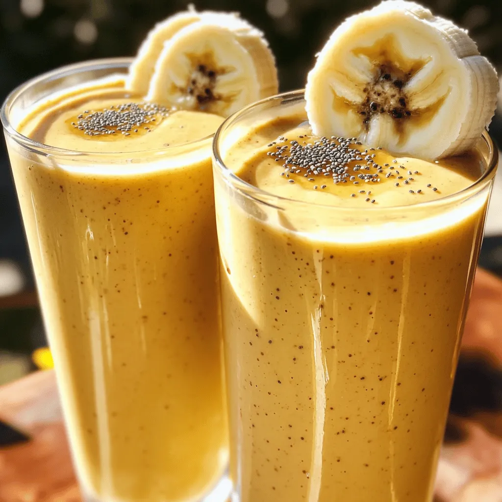 Peanut Butter Banana Smoothie Packed with Flavor