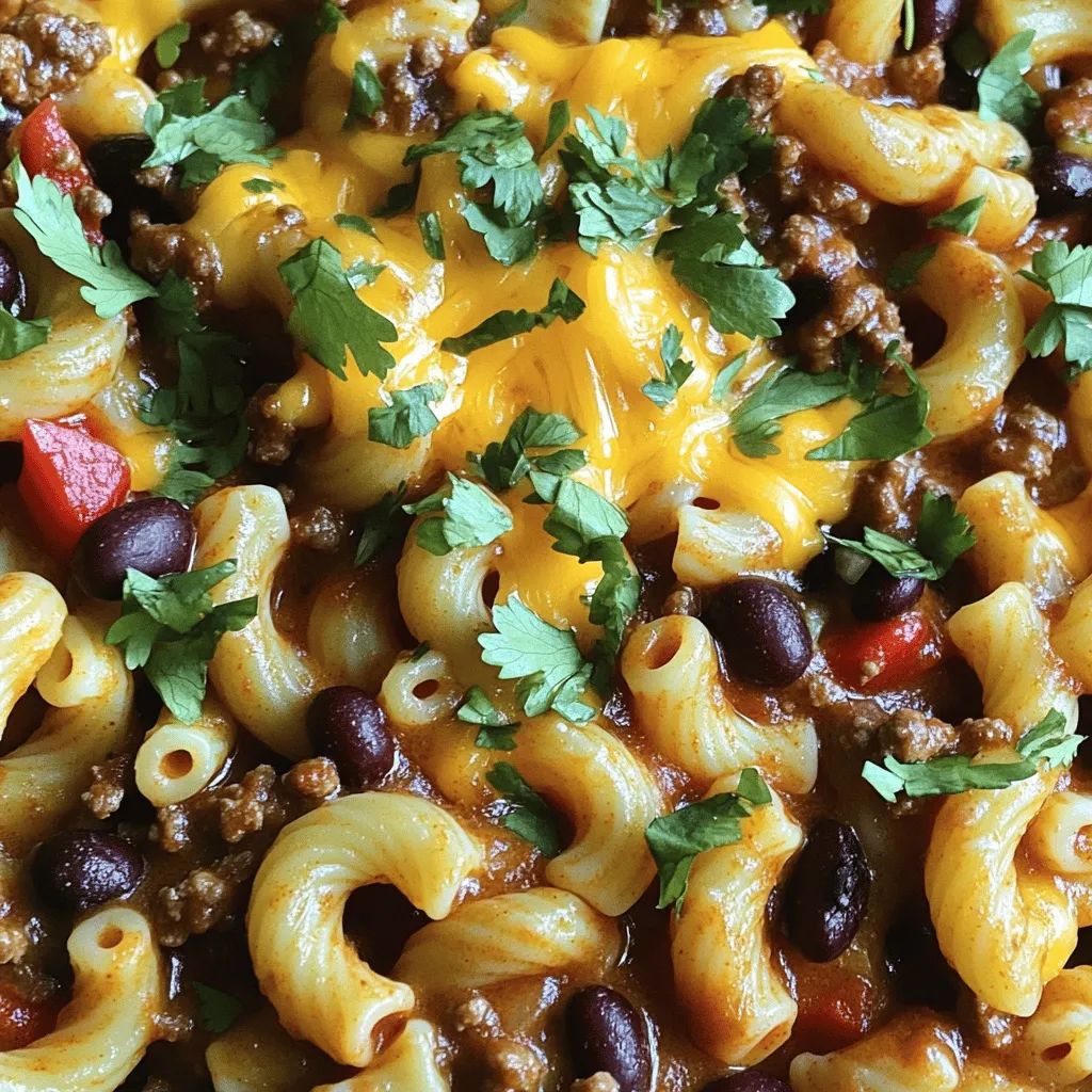 Skillet Chili Mac Quick and Flavorful Dinner Delight