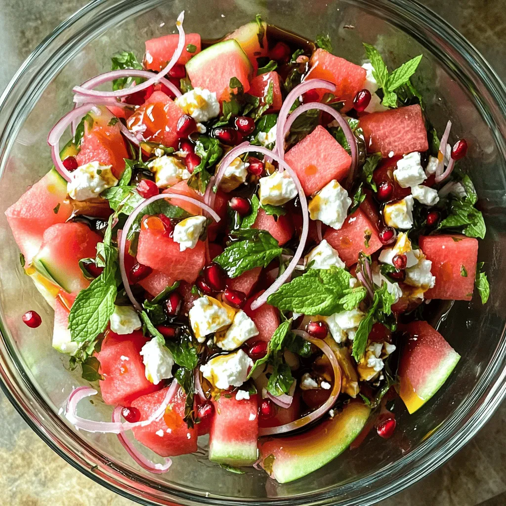 Watermelon Feta Salad Fresh and Flavorful Delight