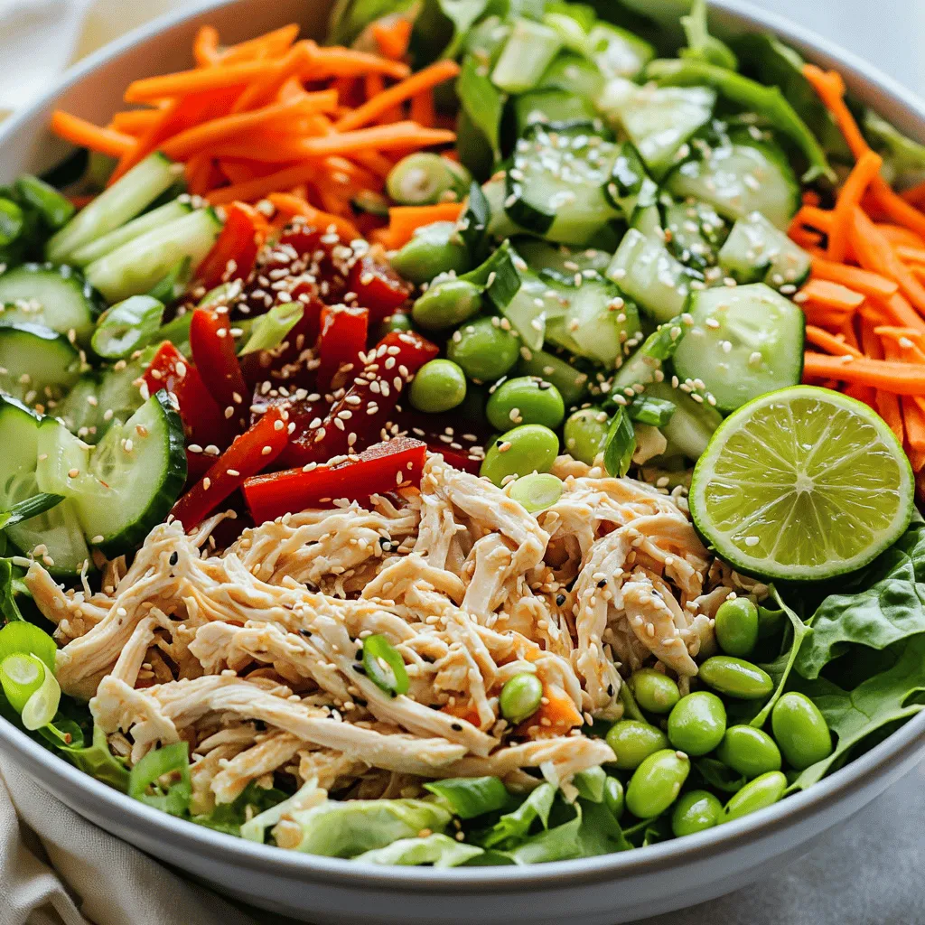 Asian Sesame Chicken Salad Fresh and Flavorful Dish