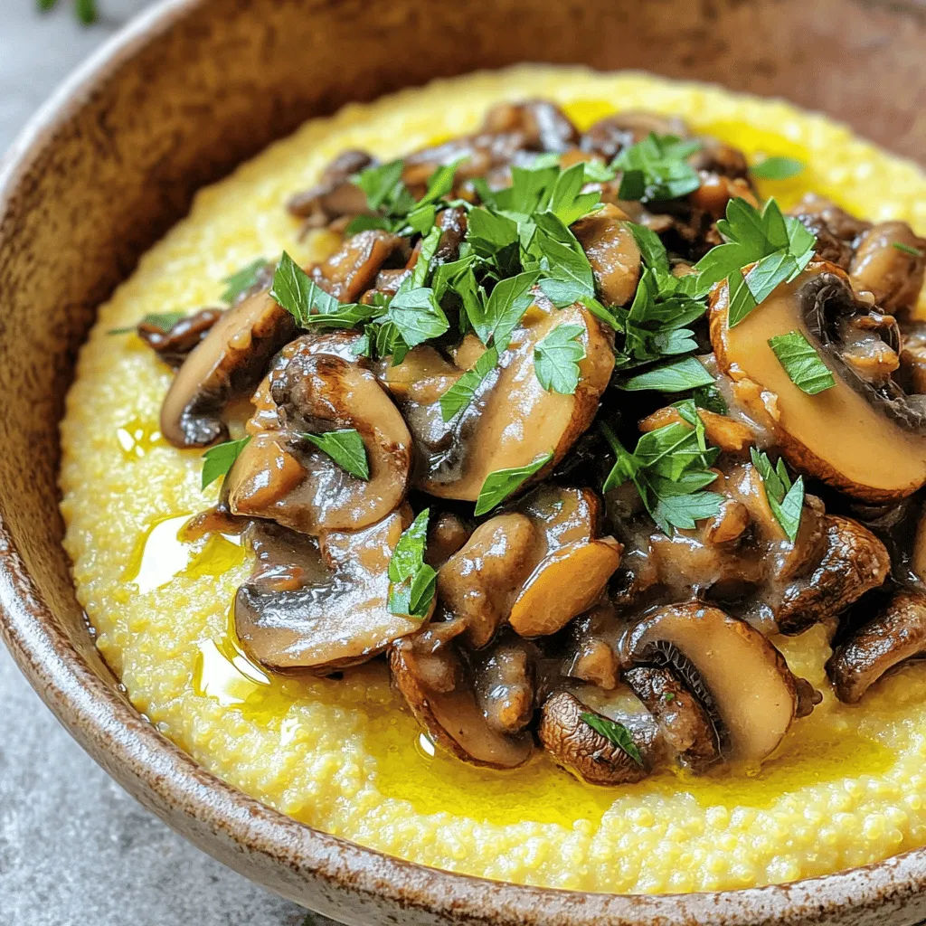 Creamy Polenta with Mushroom Ragu Tasty Comfort Food