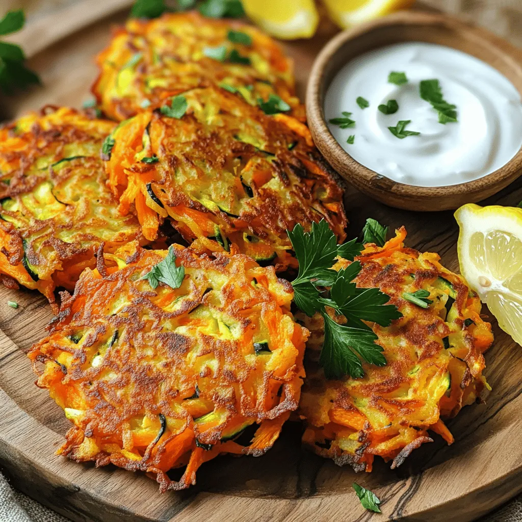 Carrot Zucchini Fritters Tasty and Easy Recipe