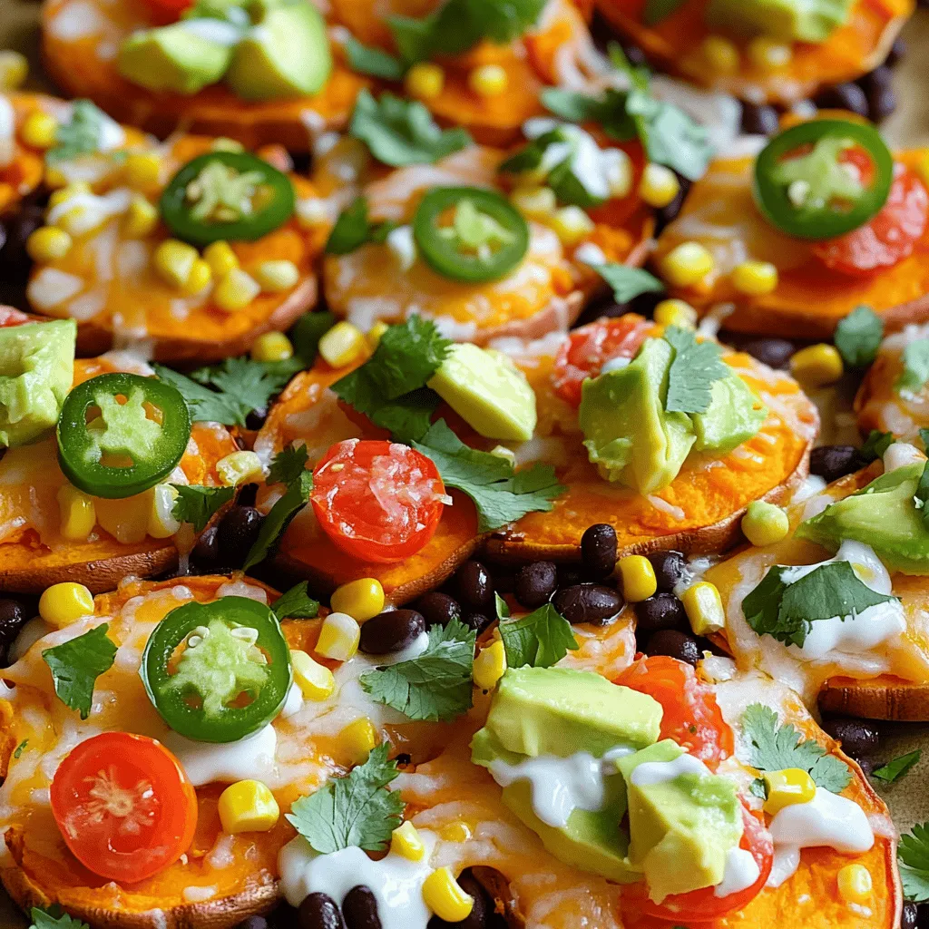 Loaded Sweet Potato Nachos Flavorful and Satisfying Dish