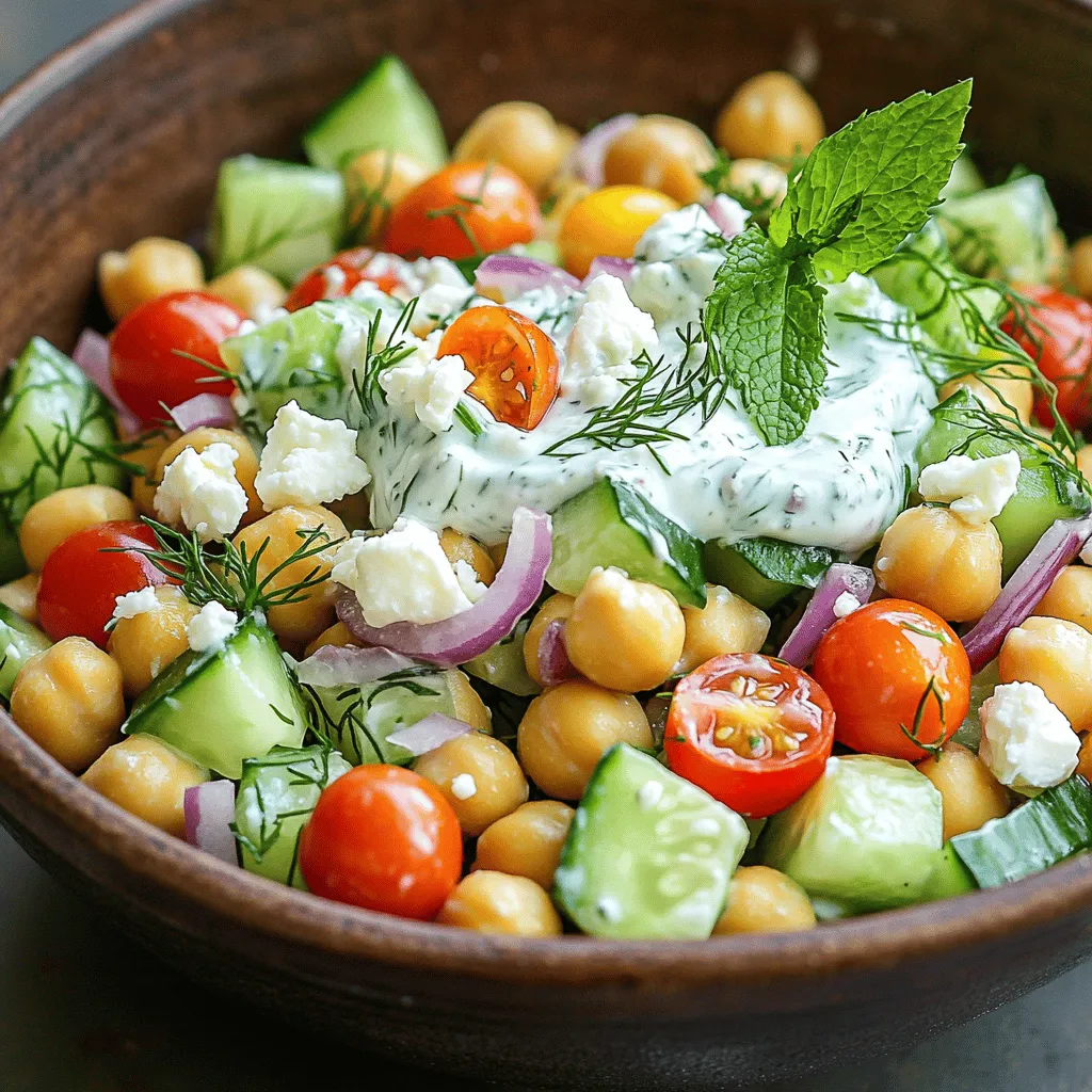 Tzatziki Chickpea Salad Fresh and Flavorful Delight