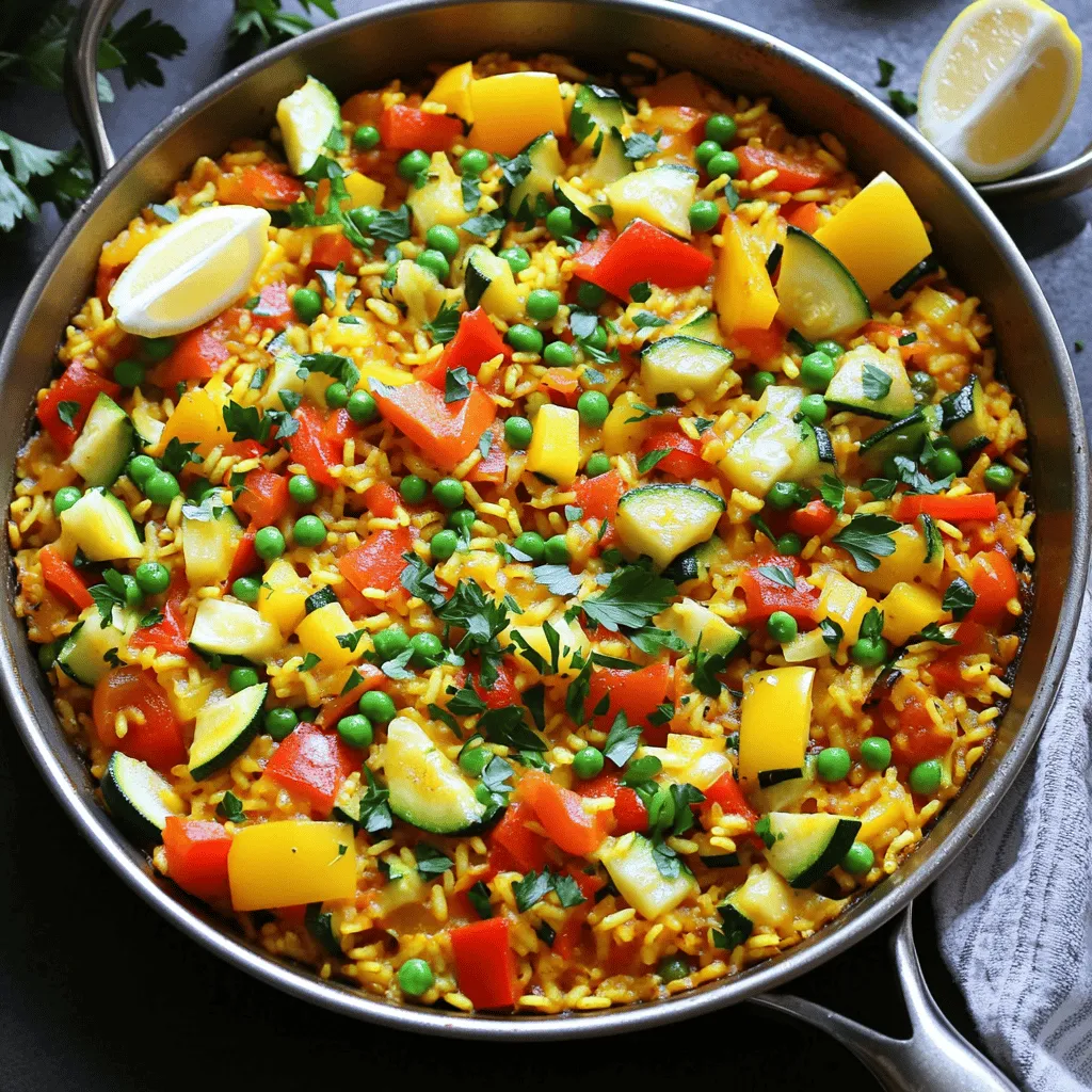 Vegetable Paella Flavorful and Simple One-Pan Dish