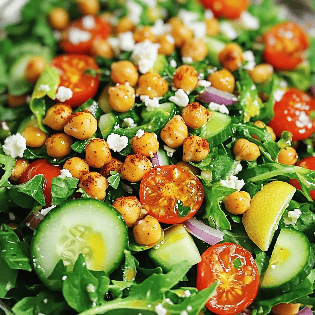 Crispy Chickpea Salad Fresh and Flavorful Delight