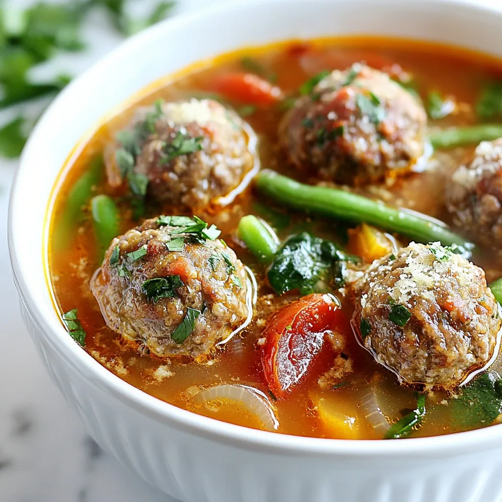 Hearty Meatball Soup Comforting and Filling Recipe