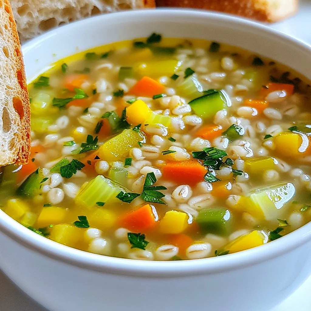 Hearty Vegetarian Barley Soup Comfort in a Bowl