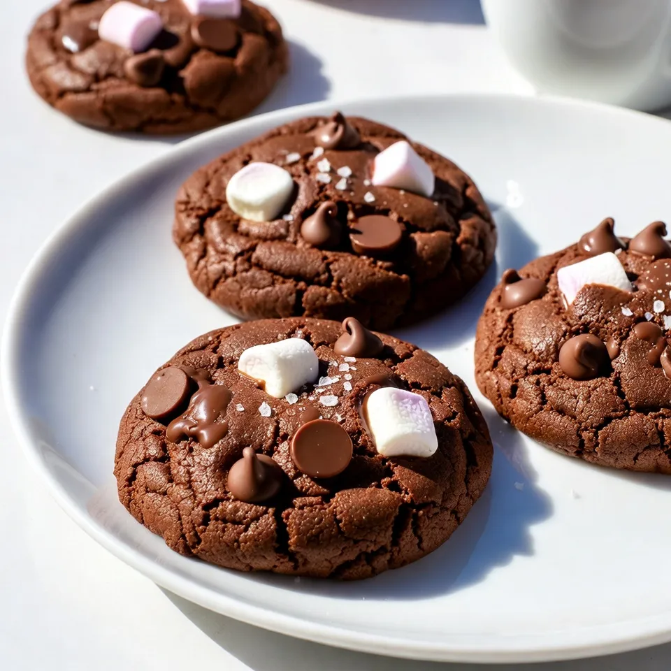 Soft Fudgy Hot Chocolate Cookies Delightful and Rich