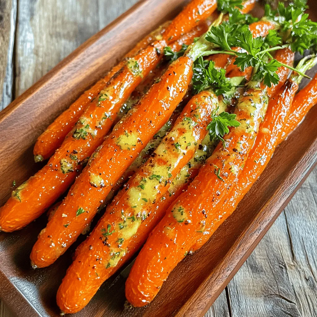 Garlic Butter Roasted Carrots Flavorful Side Dish
