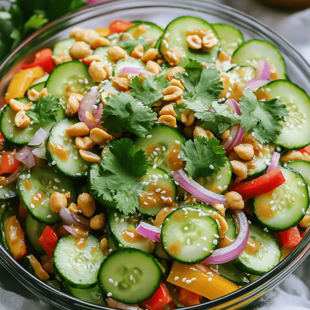 Cucumber Peanut Salad Refreshing and Flavorful Delight