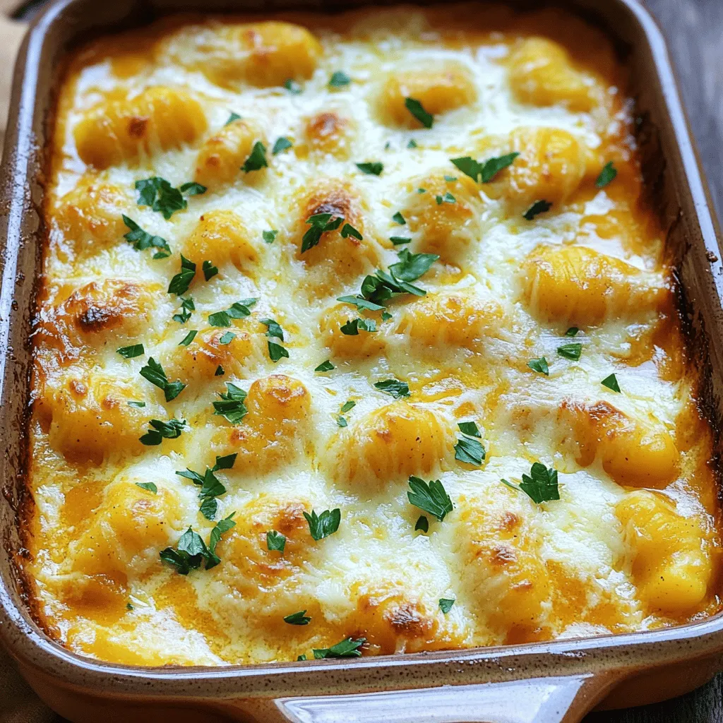 Buttery Garlic Parm Pumpkin Gnocchi Bake Delight