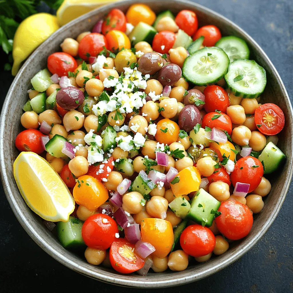 Mediterranean Chickpea Salad Fresh and Flavorful Meal